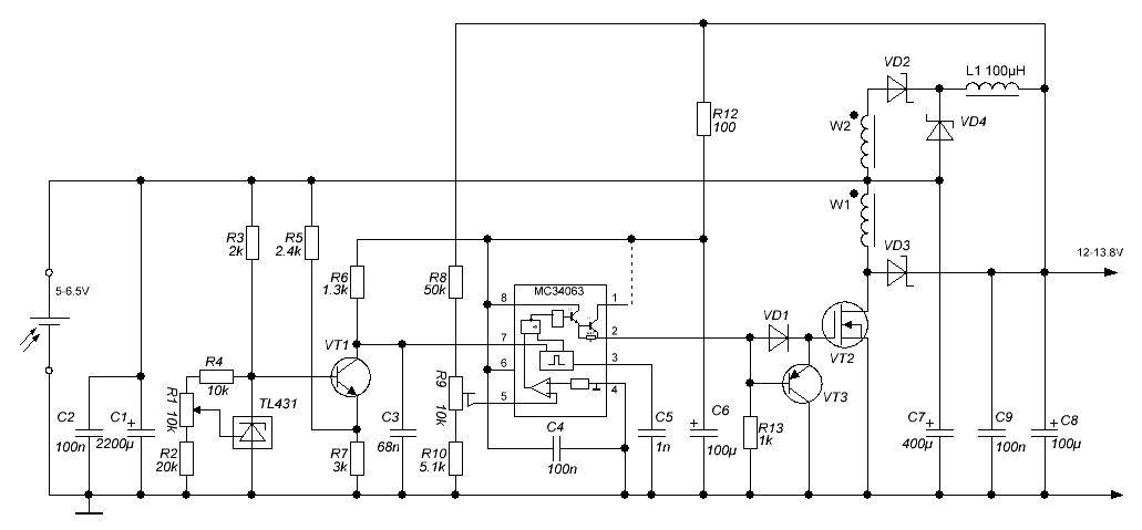MC34063 NCP3066 solar panel voltage boost for outdoor use - 12v