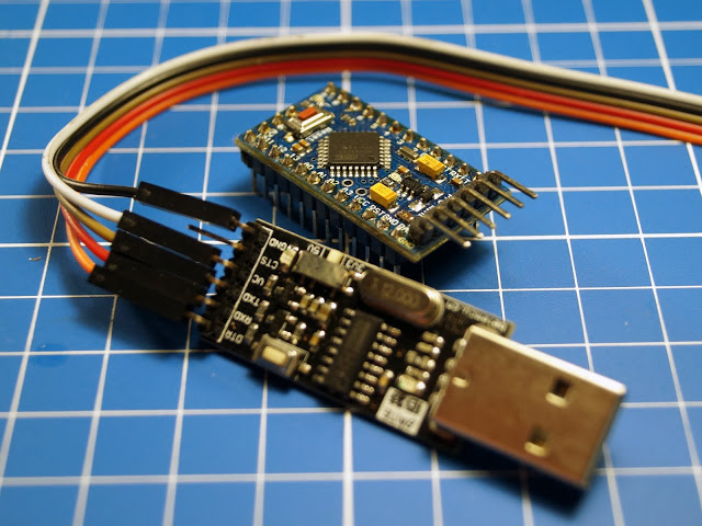 Arduino ProMini и преобразователь USB-UART Arduino ProMini и преобразователь USB-UART