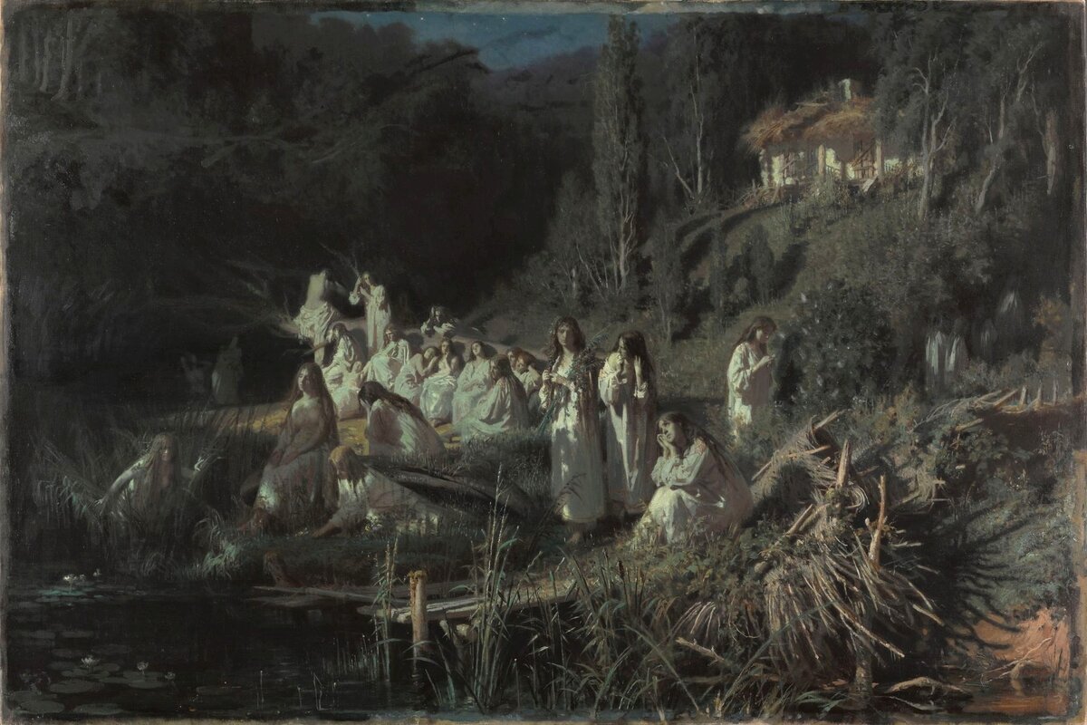 Художник: И. Крамской. Русалки. 1871