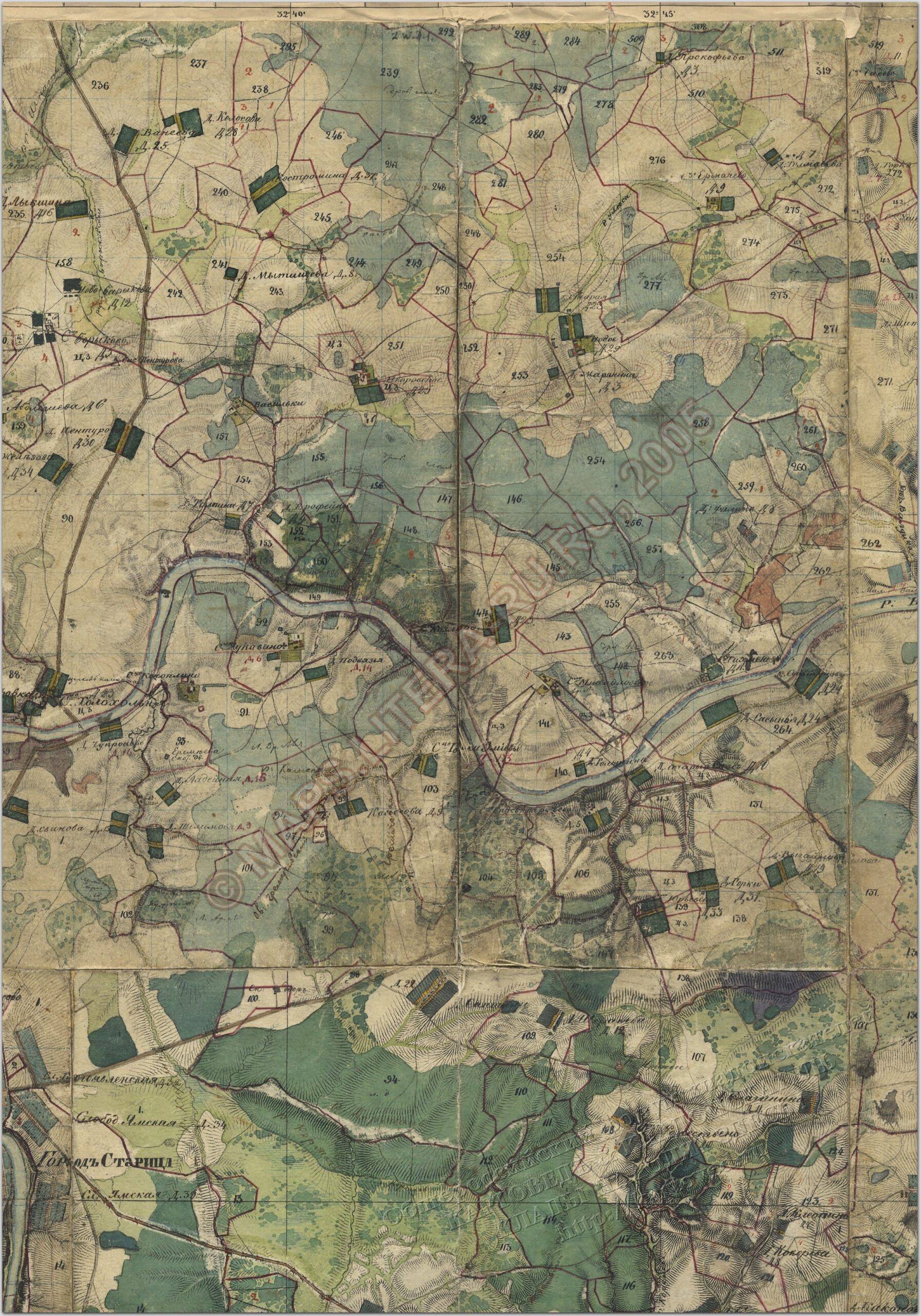 карта 1856 атлас Менде