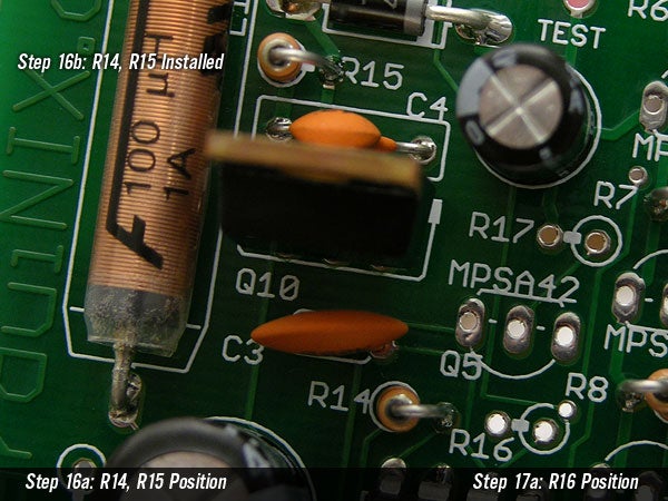 1/4watt 1Kohms 5% Metal Film Resistors @ Positions R14, R15