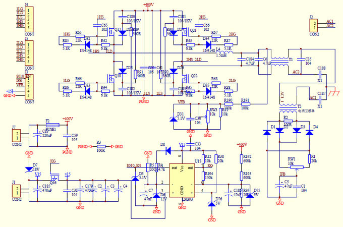 2000w sinewave inverter dc-ac circuit schematic